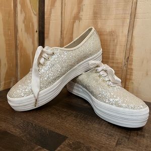Keds x Kate Spade platform wedding shoes - size 7